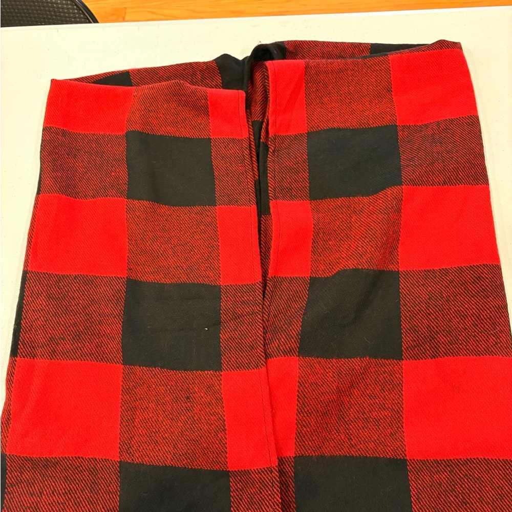 Plaid Red and Black Women's Cape